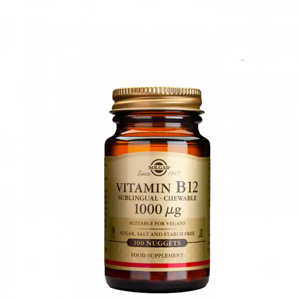 SOLGAR B12, 1000mcg, 100st 