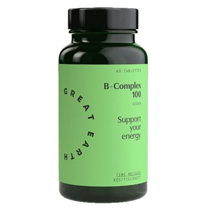 Great Earth - B-Complex 100, 60 tabletter